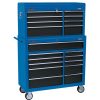 Draper Tools Combined Roller Cabinet And Tool Chest, 19 Drawer, 40" Combined Cabinets And Chests