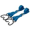 Draper Tools Ratcheting Tie Down Straps, 2.5M X 25Mm, 125Kg (2 Piece) Straps And Tie Downs