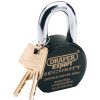 Draper Tools Heavy Duty Stainless Steel Padlock And 2 Keys, 63 X 25Mm High Security Padlocks