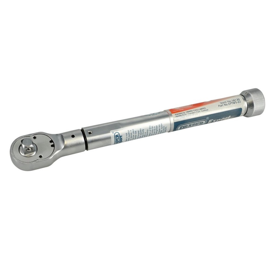 Draper Tools Draper Expert Precision Torque Wrench, 3/8" Sq. Dr., 5 - 22Nm Torque Wrenches