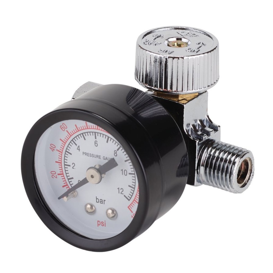 Draper Tools 1/4" Bsp On-Gun Air Regulator And Gauge, 180Psi Air Accessories