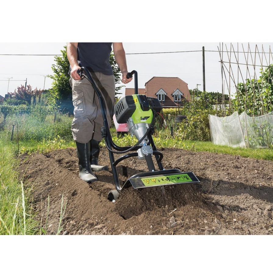 Draper Tools Petrol Tiller And Cultivator, 320Mm, 42.7Cc/3Hp Cultivators