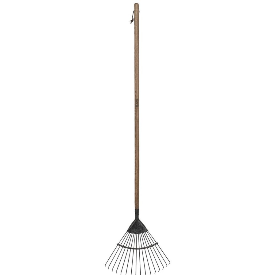 Draper Tools Carbon Steel Lawn Rake With Ash Handle Raking & Weeding