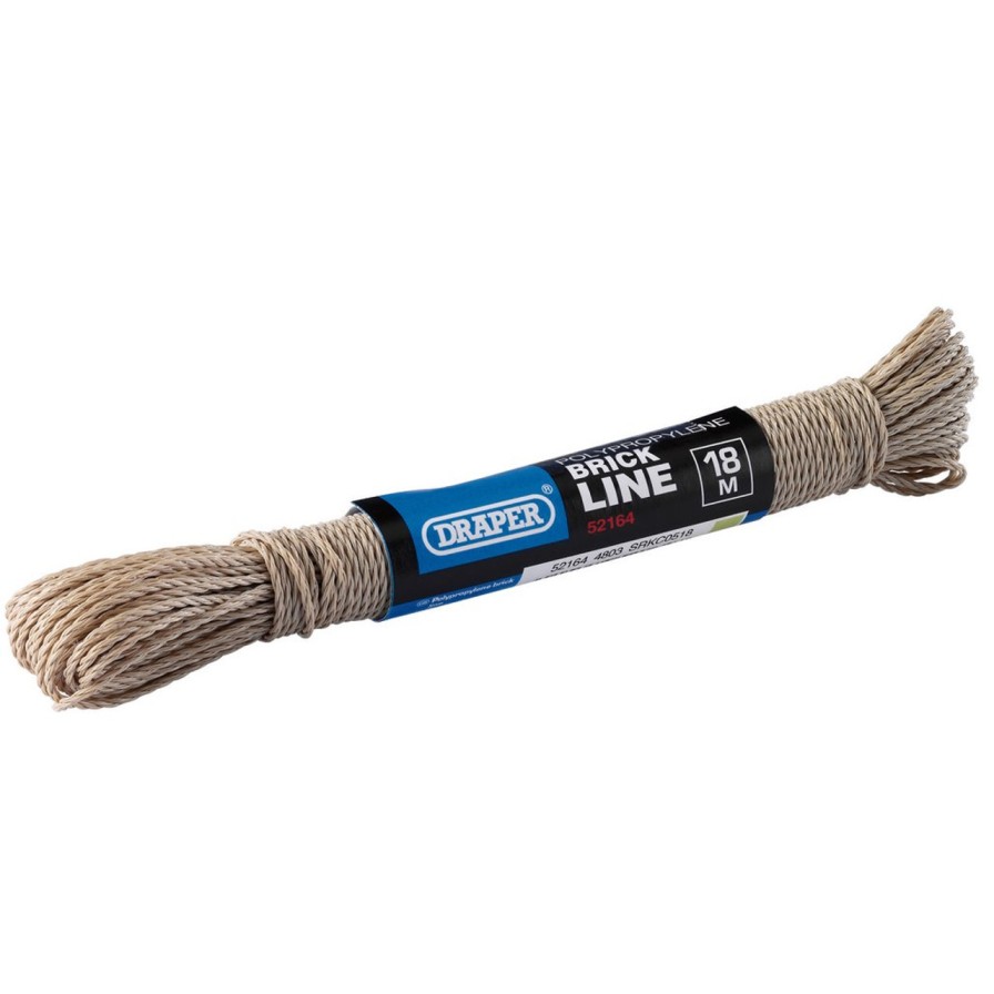 Draper Tools Polypropylene Brick Line, 18M (Approx) Brick Lines And Pins