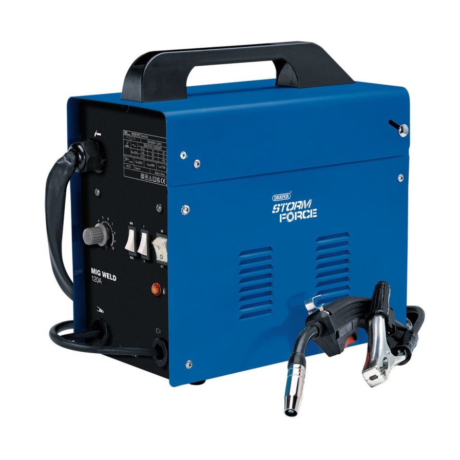 Draper Tools Draper Storm Force® Gasless Mig Welder, 120A Mig Welders