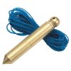 Draper Tools Solid Brass Plumb Bob With Nylon Line, 100G, 5M Brick Lines And Pins