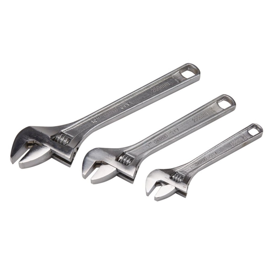 Draper Tools Adjustable Wrench Set (3 Piece) Adjustable Wrenches