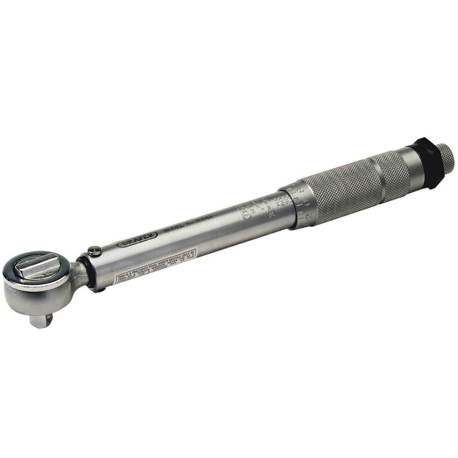 Draper Tools Ratchet Torque Wrench, 3/8" Sq. Dr., 10 - 80Nm/88.5 - 708In - Lb (Sold Loose) Torque Wrenches