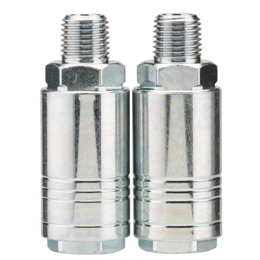 Draper Tools 1/4" Male Quick Coupling (Pack Of 2) Air Accessories