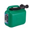 Draper Tools Plastic Fuel Can, 5L, Green Fuel Cans