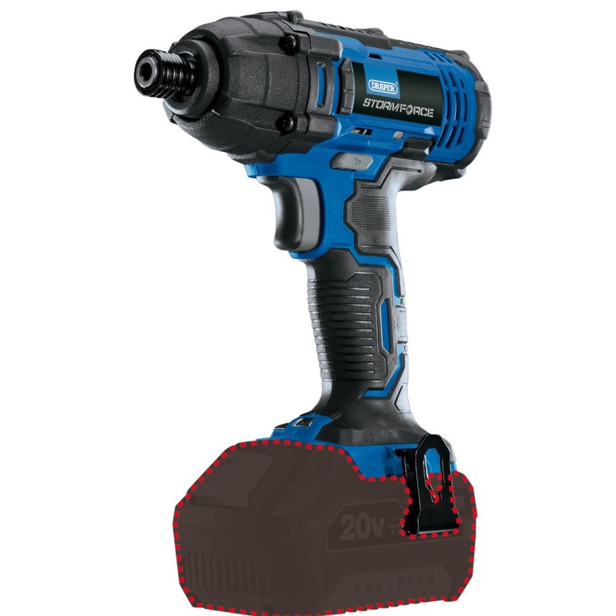 Draper Tools Draper Storm Force® 20V Cordless Impact Driver, 1/4" Hex. (Sold Bare) Impact Drivers