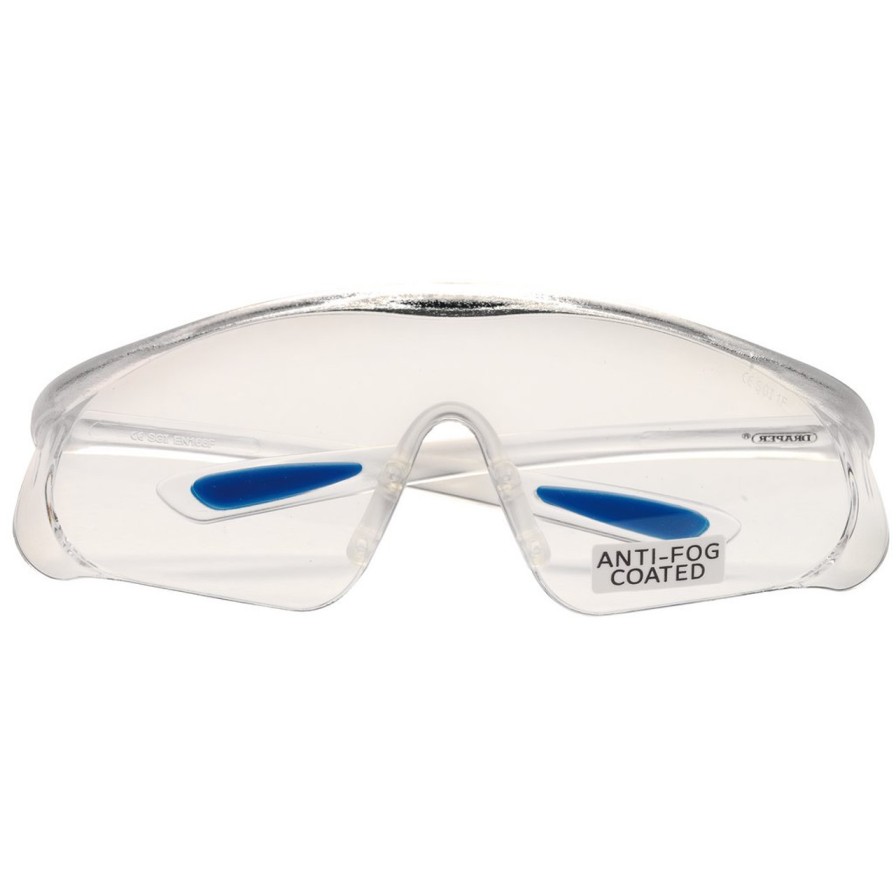 Draper Tools Clear Anti-Mist Glasses Eye Protection