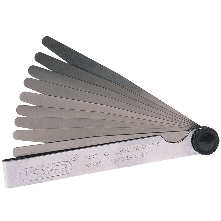 Draper Tools 10 Blade Imperial Feeler Gauge Set Feeler Gauges