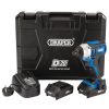 Draper Tools D20 20V Brushless Impact Driver, 1/4" Hex, 180Nm, 2 X 2.0Ah Batteries, 1 X Charger Impact Drivers