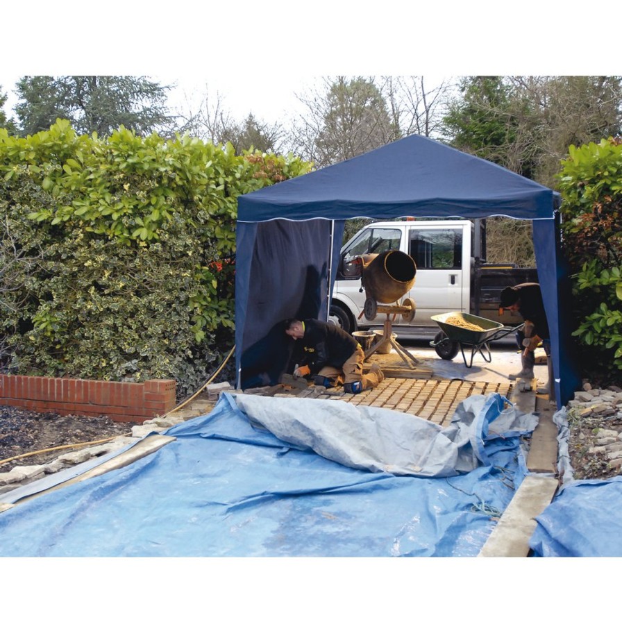 Draper Tools Gazebo Side Panels, 3 X 1.9M, Blue (Pack Of 2) Gazebos