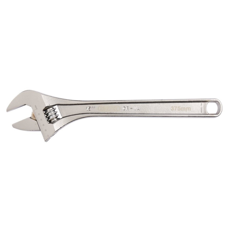 Draper Tools Adjustable Wrench, 375Mm, 46.5Mm Adjustable Wrenches