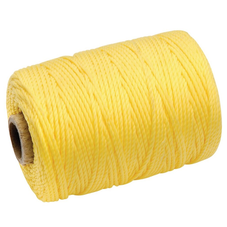 Draper Tools Polypropylene Brick Line, 100M, Yellow Brick And Chalk Lines