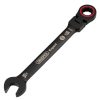 Draper Tools Draper Expert Hi-Torq® Metric Flexible Head Ratchet Combination Spanner, 15Mm, Black Combination Spanners