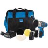 Draper Tools Draper Storm Force® 10.8V Power Interchange Mini Polisher Kit, 2 X 1.5Ah Batteries, 1 X Charger, 1 X Bag Polishers