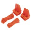 Draper Tools Brick Line And Block Set, 18M, Orange (4 Piece) Brick Lines And Pins