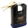 Draper Tools Draper Expert Heavy Duty Padlock And 2 Keys With Shrouded Shackle, 61Mm High Security Padlocks