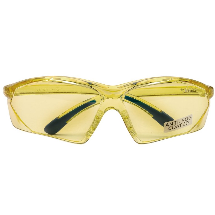 Draper Tools Anti-Mist Glasses, Yellow Eye Protection