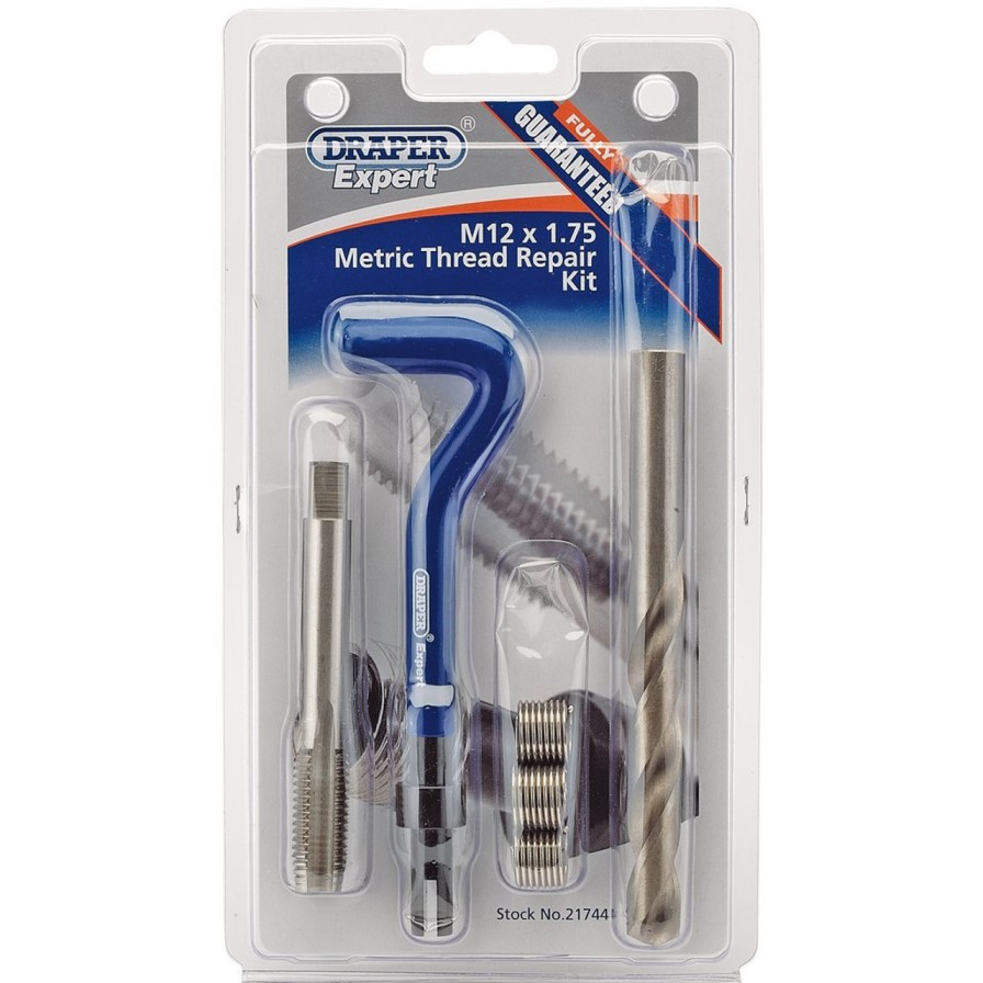 Draper Tools Metric Thread Repair Kit, M12 X 1.75 Thread Repair